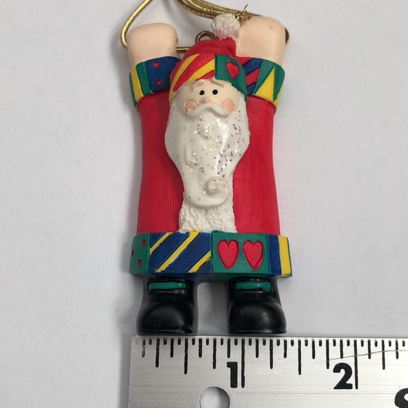 Ceramic Santa ornament - Picture 5 of 5